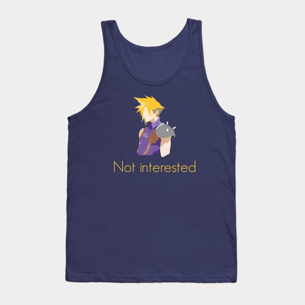 Iconic Cloud Strife Quote Final Fantasy 7 Tank Top by Kidrock96